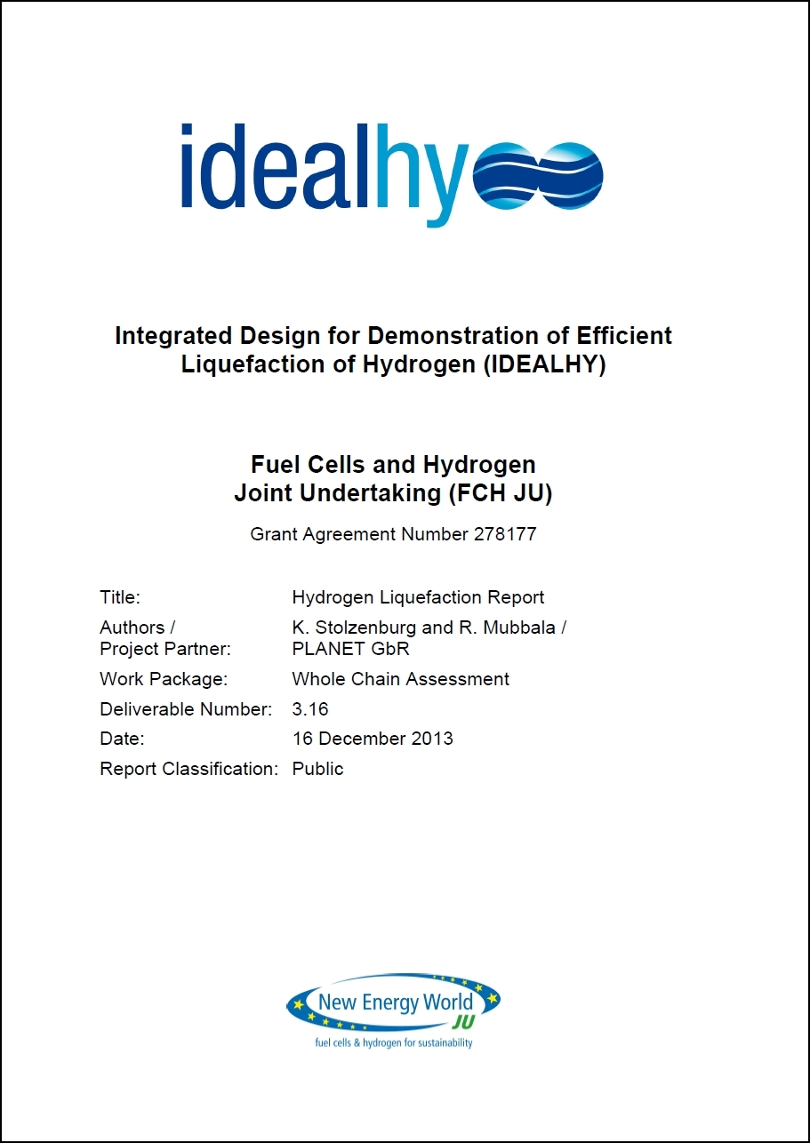 Titelseite Hydrogen Liquefaction Report